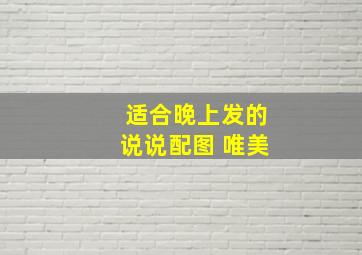 适合晚上发的说说配图 唯美